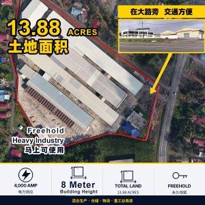 Heavy Industrial Commercial Factory in Labis